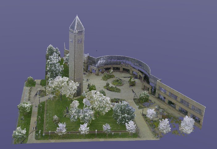 Exploring My LiDAR Point Cloud of the Brick Obelisk Clock Tower