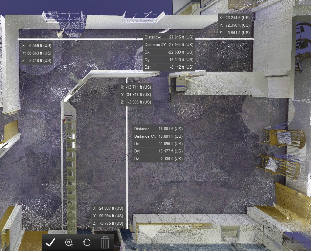 Point Cloud with pinpoint accurate measurements