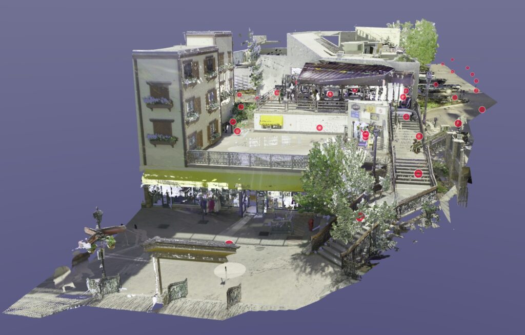 LiDAR point cloud collected during a Scan to BIM Vail project.